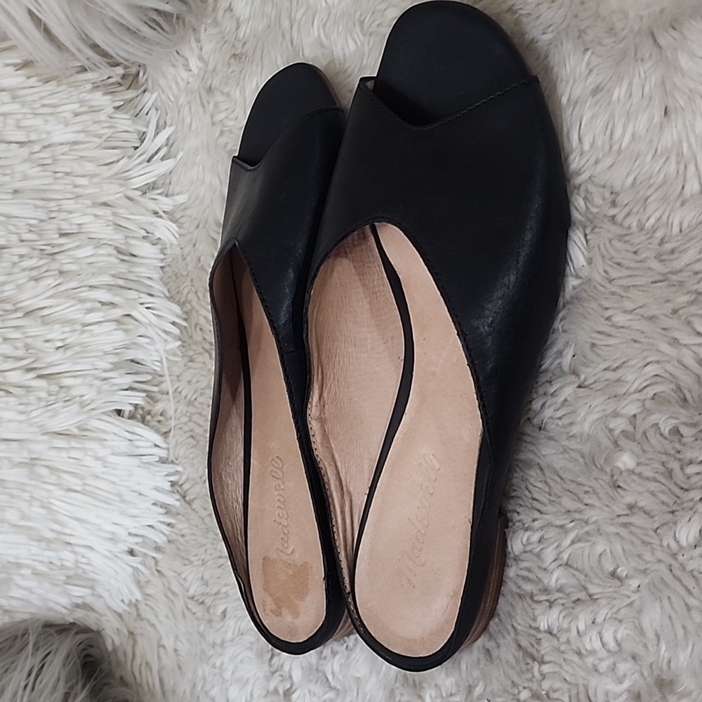 Madewell Black Leather Women's Shoes - Picture 4 of 8